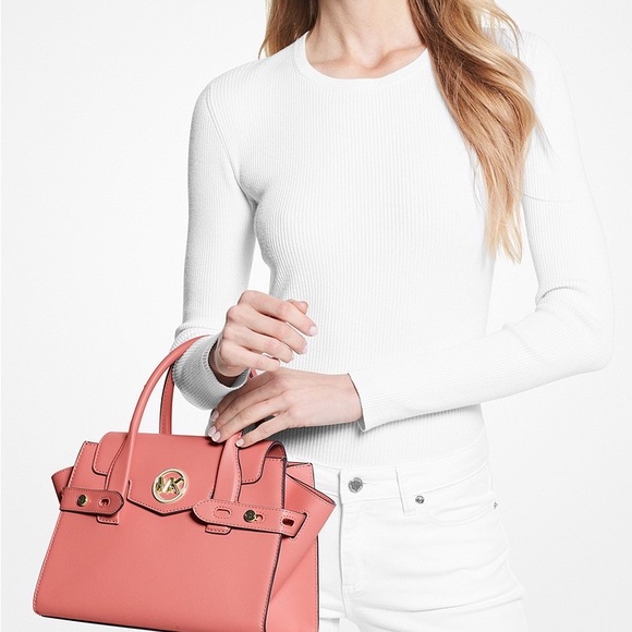 MICHAEL MICHAEL KORS
Carmen Medium Faux Leather Belted Satchel - Picture 3 of 3